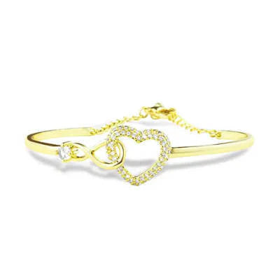 سلسلة على شكل قلب سوار نسائي أنيق - Chain  Heart Shape Bracelet Elegant Female